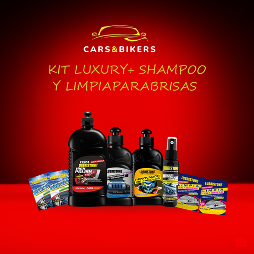 KIT LUXURY CON ENVIO VIP + SHAMPOO CAR WASH Y LIMPIA PARABRISAS