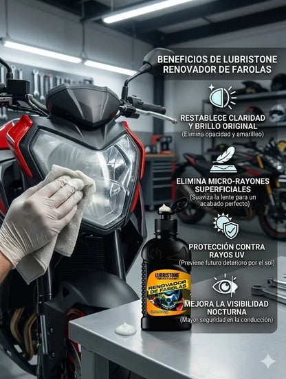 CERA HIGH POLISH MAS RENOVADOR DE FAROLAS Y CREMA PROTECTORA
