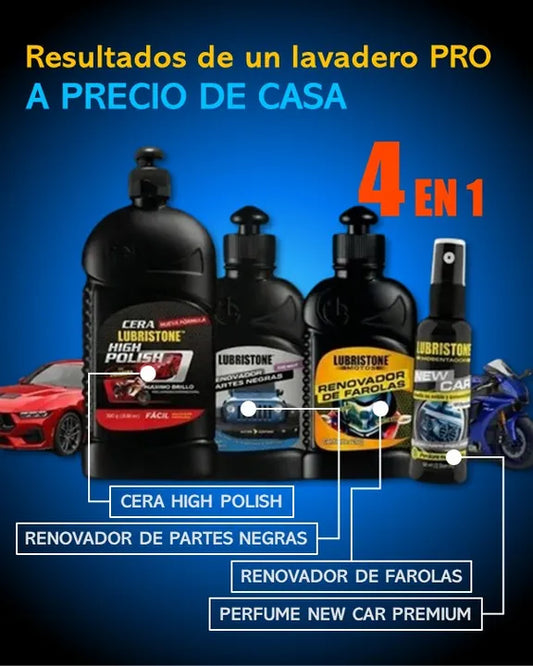 KIT LUXURY 4 EN 1 | COMBO DE EMBELLECIMIENTO PRO | EFECTO CONCESIONARIO